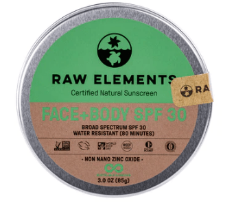 Tin of Raw Elements sunscreen