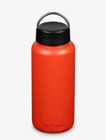 Klean Kanteen Wide 40 ox water bottle in orange